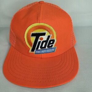 Eagle Ridge Vintage Tide Racing Team Snapback Trucker Hat Cap 90s USA Orange
